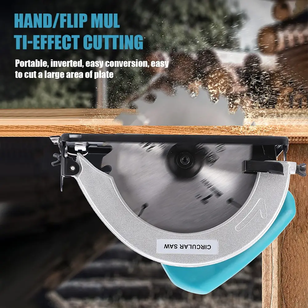 منشار دائري كهربائي بدون فرش 7 بوصة 1500 وات 0-45 °   أدوات قطع منشار كهربائي لحديقة النجارة قابلة للتعديل 220 فولت
