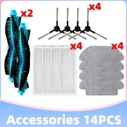 Fit For Viomi V2 Max / V3 / X2 VXVC07-JG Robot Vacuum Parts Main Roller Side Brush Hepa Filter Mop Cloth Replacement Accessories
