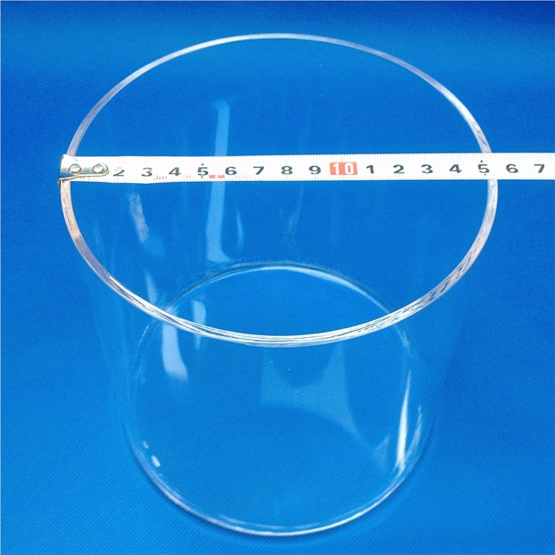 High UV transmittance fused silca quartz glass lens