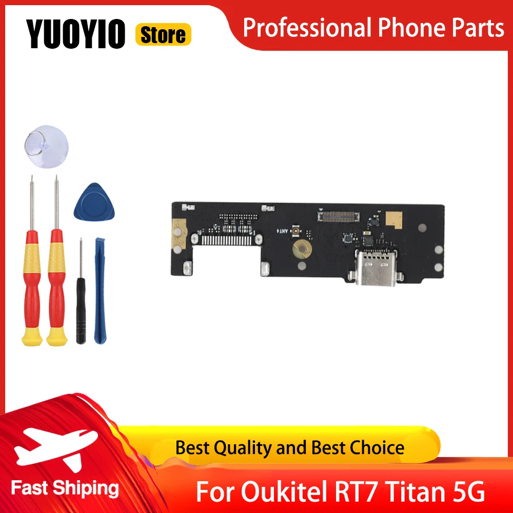 For Oukitel OT5 RT7 Titan 5G ipad Flex Cables Charging Module Cell Phone USB Port Perfect Replacement Parts Free Tools