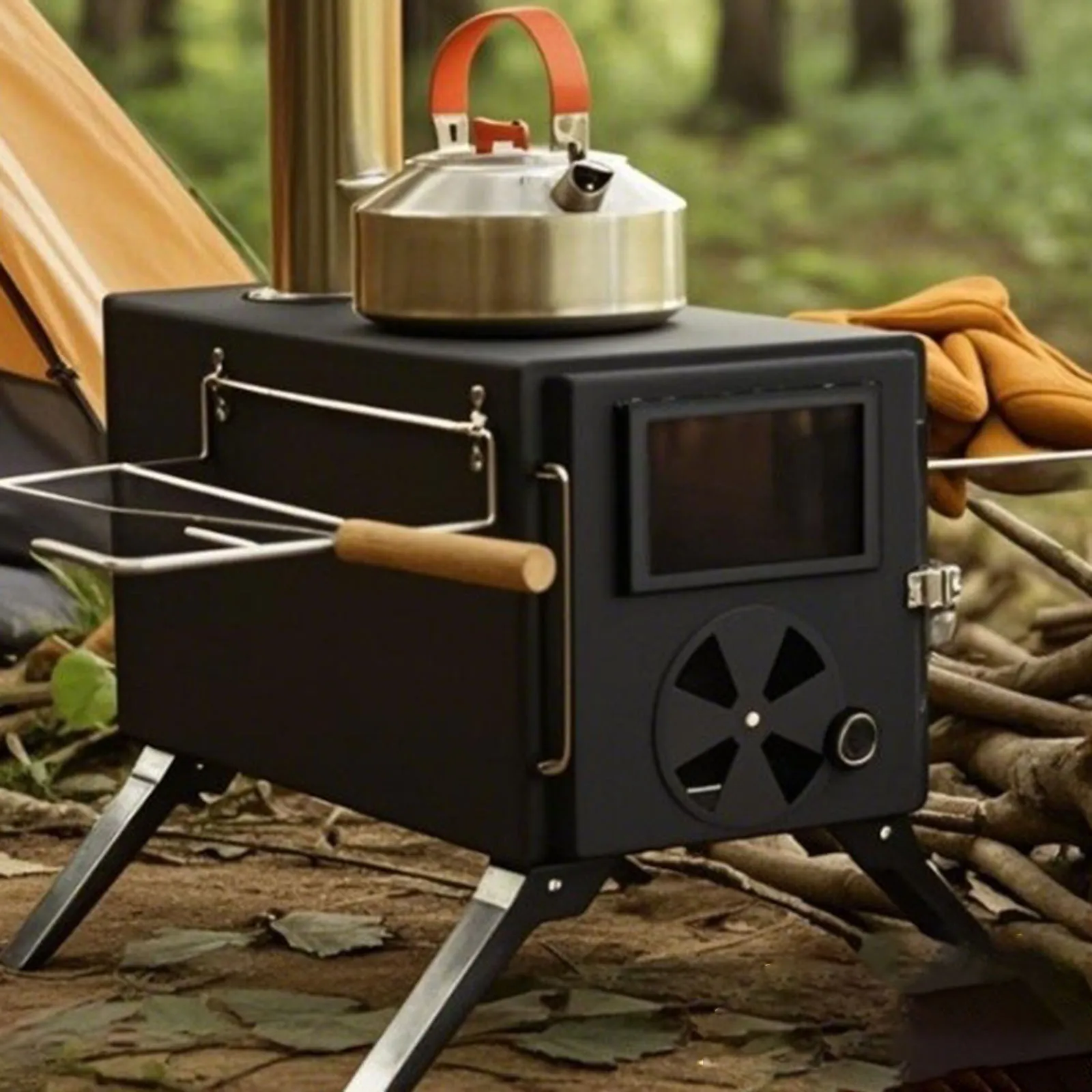 

Угольный гриль для барбекю, сложенный, прочный, универсальный инструмент для приготовления пищи, гриль, плита для барбекю, костра, компактный для вечеринки, пешего туризма, кемпинга