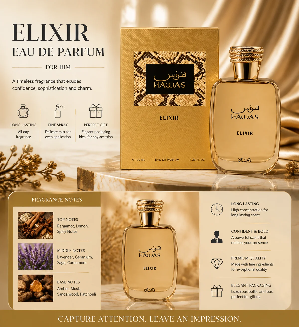 Fragrance Perfume For Man - Perfumy męskie 100ml Premium EDP Spray
