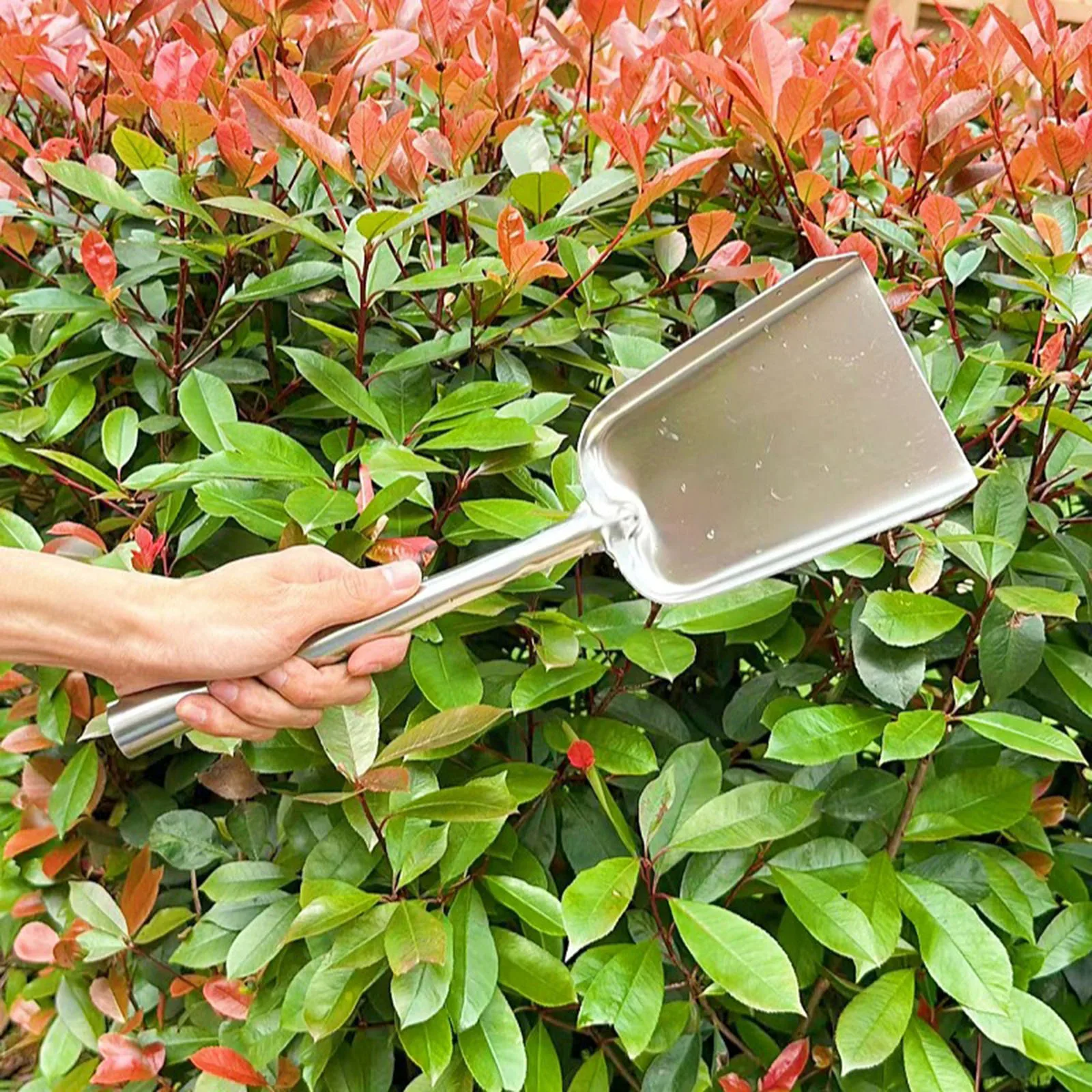 

Stainless Steel Garden Shovels Fireplace Shovels Wear Resistant Ash Shovels Cleaning Shovels for Outdoor Gardening Tool
