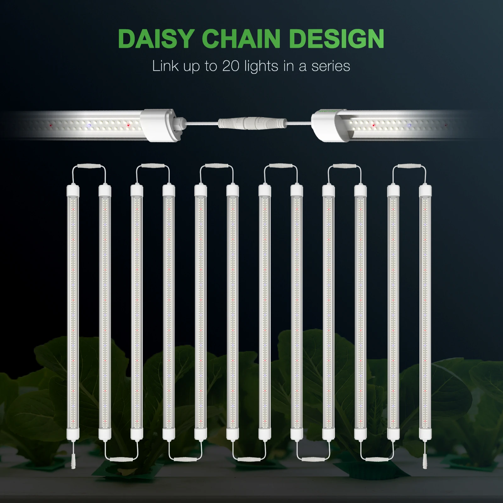 2PCS Mars Hydro VG80 LED Grow Light Bars For Indoor Plants Seedling Vegetative