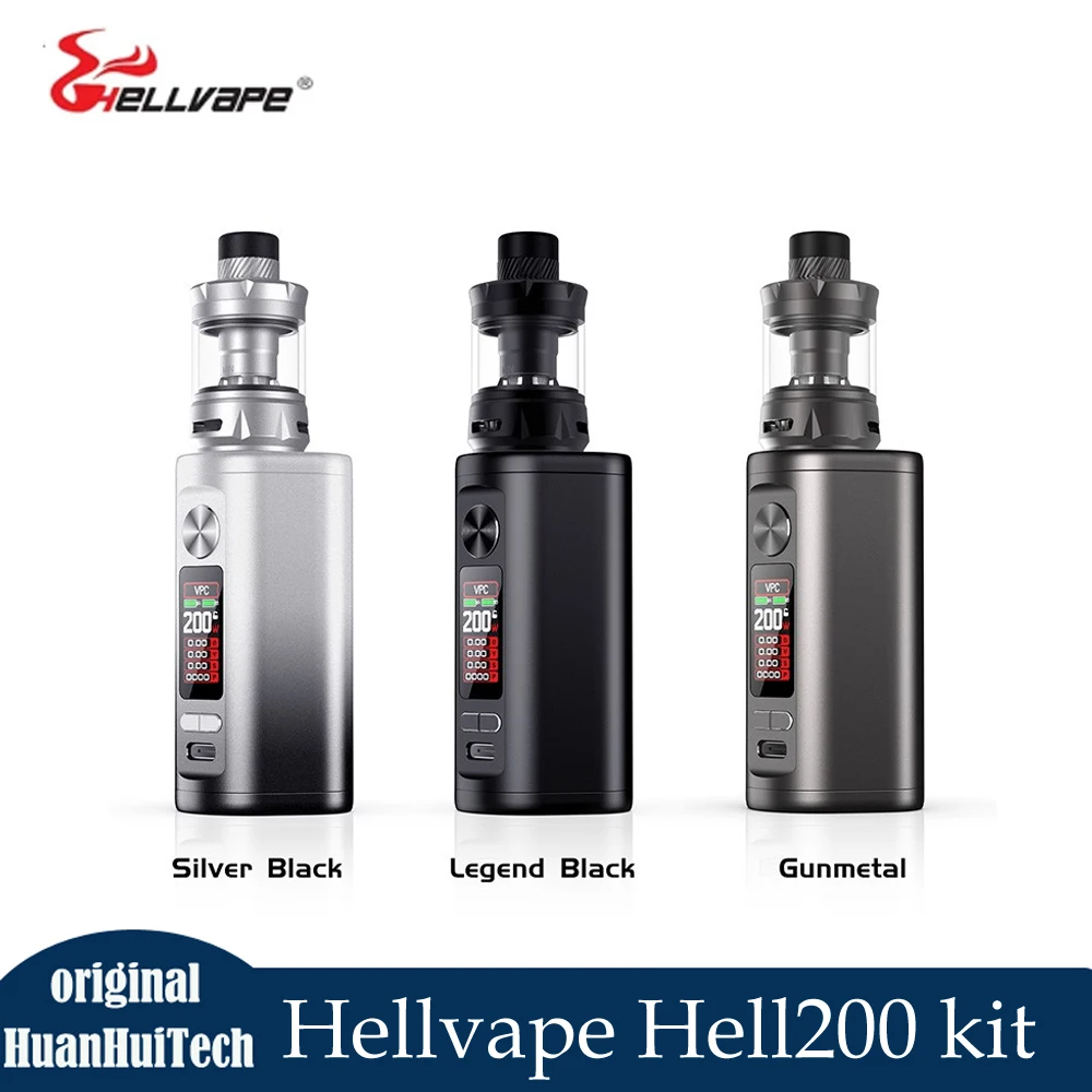 

Оригинальный набор для вейпа Hellvape Hell200, 200 Вт, 7 выходных режимов, боксмод с цветным экраном, питание от двух батарей 18650, электронная сигарета