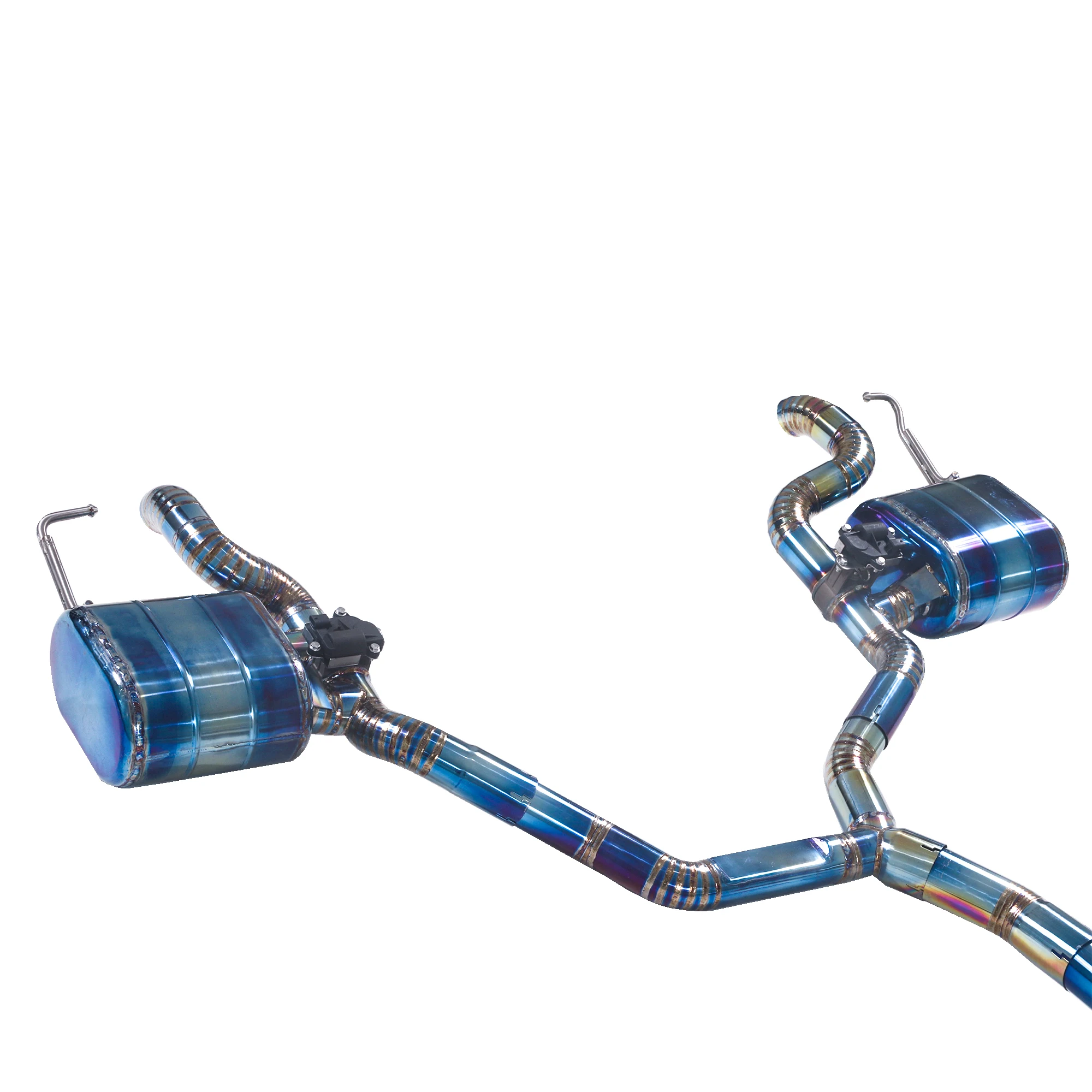 Sport Performance Catback Exhaust for 2023-2026 Mercedes-Benz CLE300 4MATIC Cabriolet 2.0T Titanium Alloy Burnt Blue Dual Trim