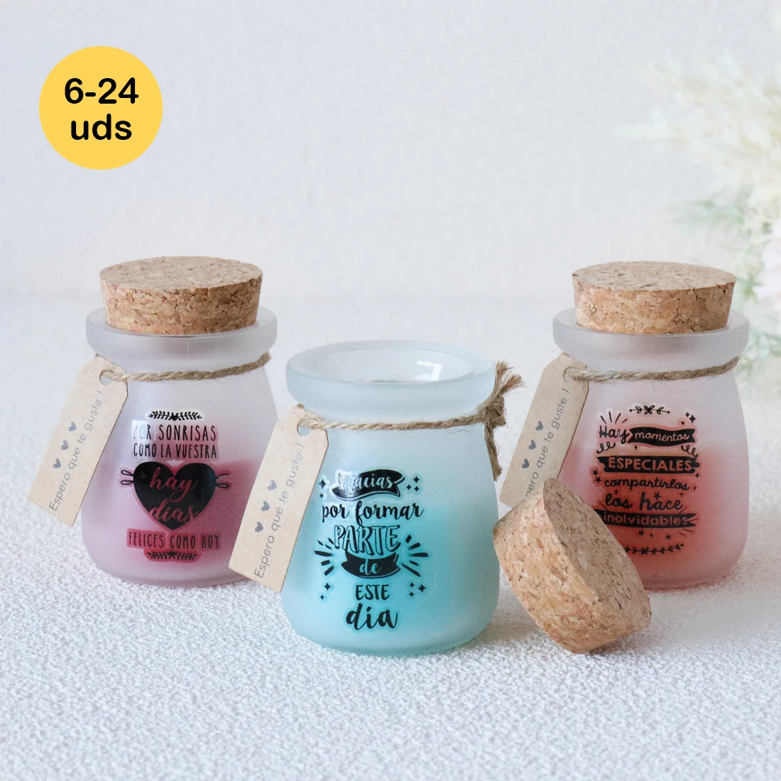 6-24 pcs/lot of candles with phrases, scented candles, wedding ideas, wedding guest details, wedding guest gifts, christening souvenirs, decoration, christening candles, gift Store