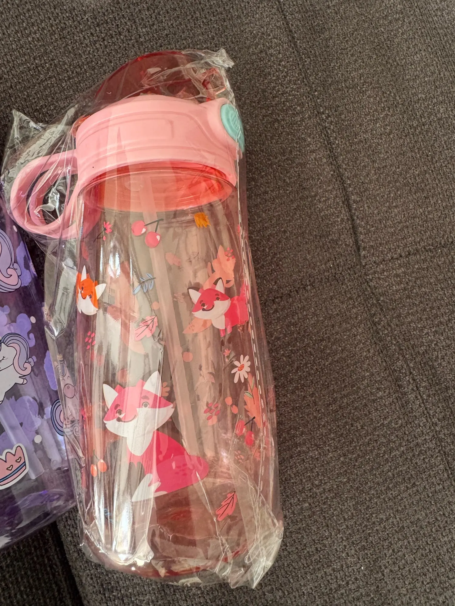 Gourde Enfant Transparente Portable 550 ml