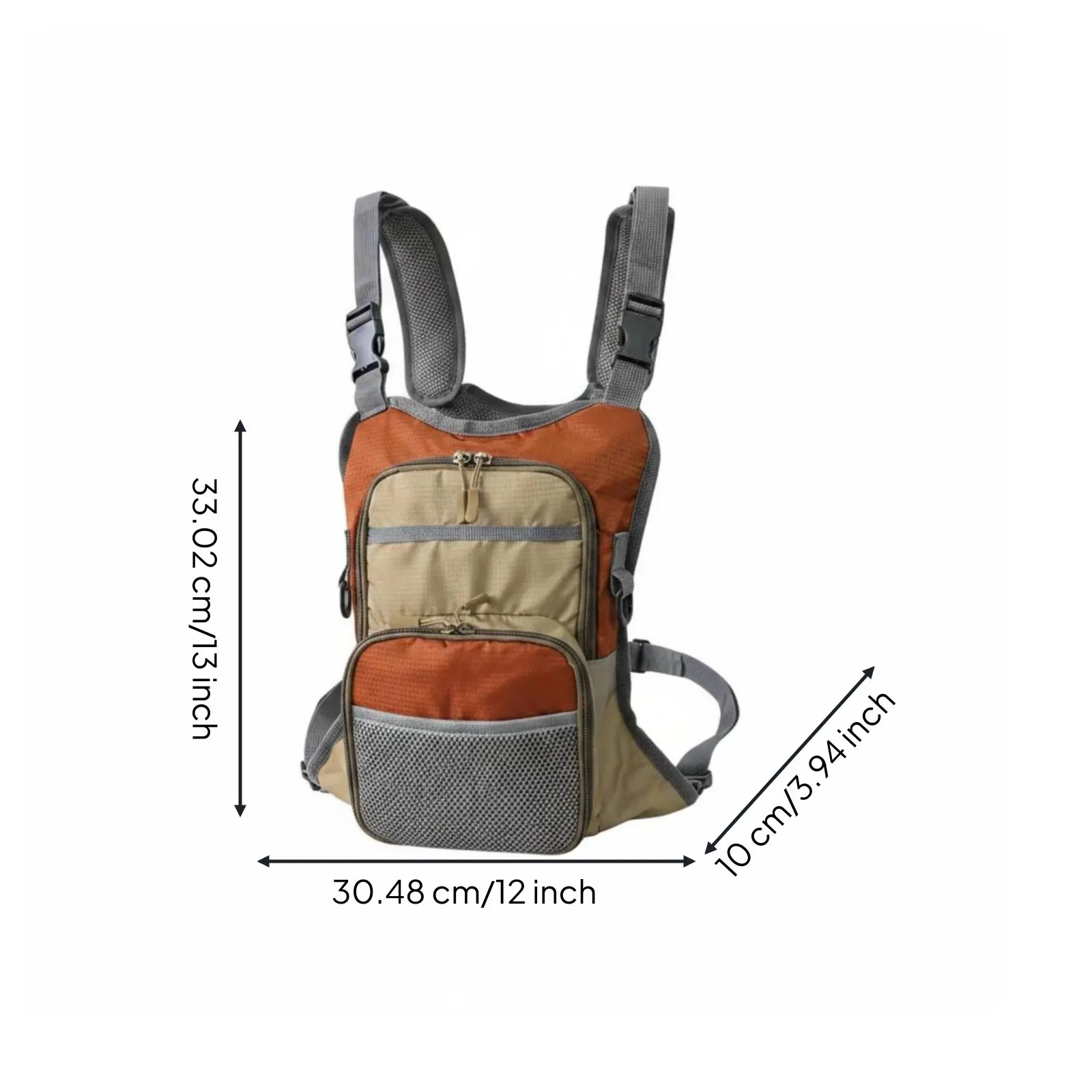 Fishing Vest Fly Fishing Chest Bag for Storing Fishing Tackle Lightweight Outdoor Fishing Bag Waterproof Storage Bags for Angler view 6