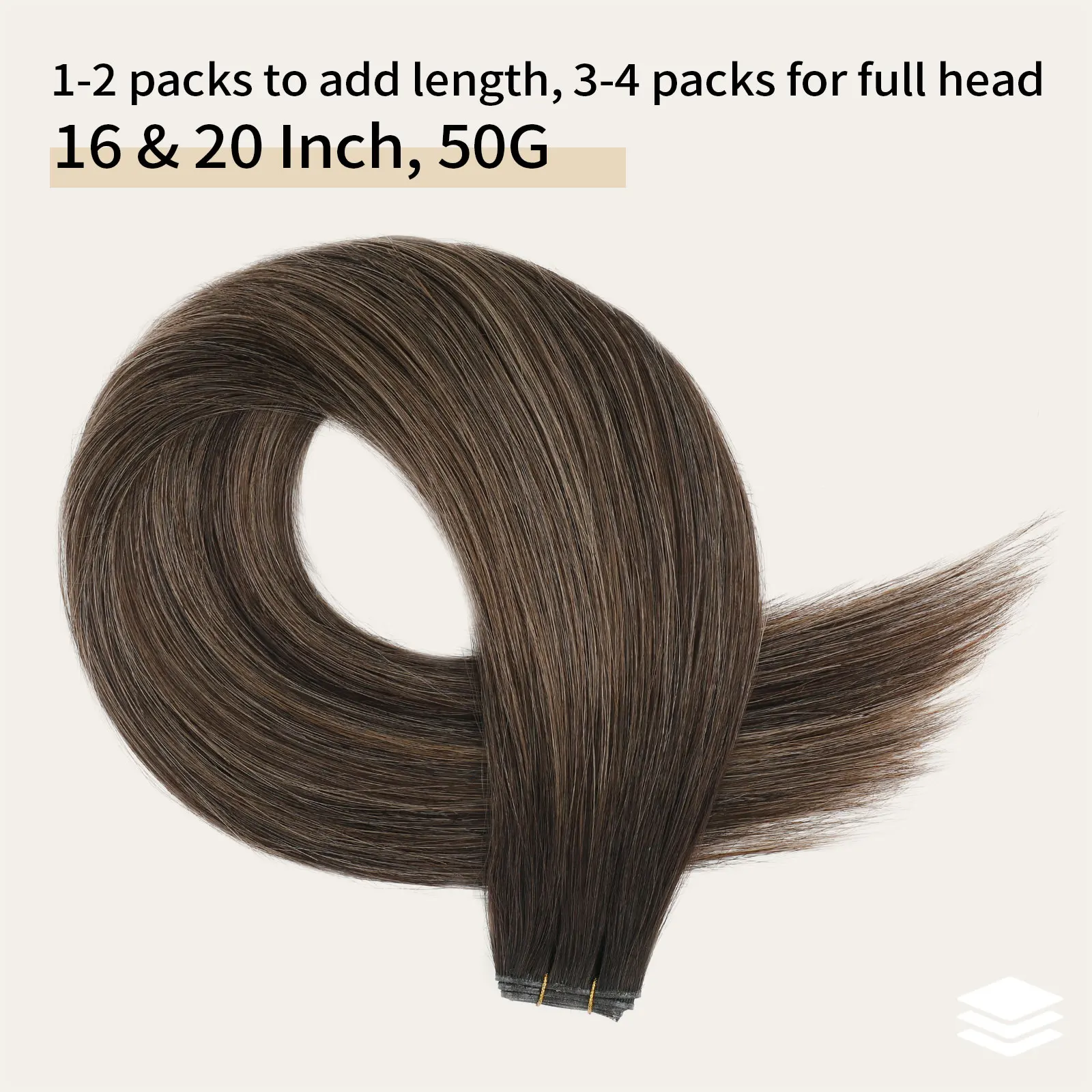 Наращивание человеческих волос Sixstarhair, наращивание волос с утком, 50 г, 16 футов, 100 настоящих человеческих натуральных волос с утком для женщин