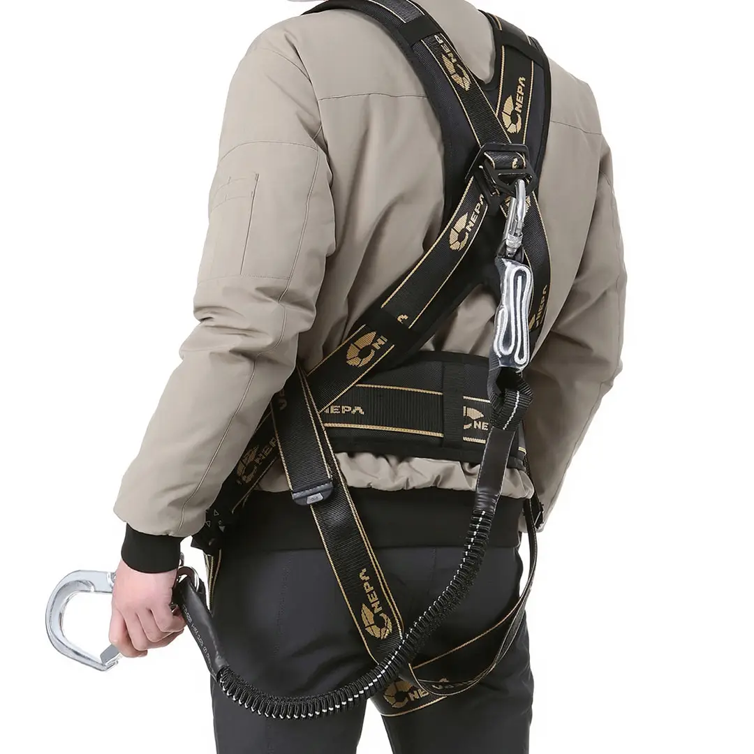 NEPA safety NEPA safety belt high altitude work safety harness construction site industrial loop security belt hook El ra automatic full type