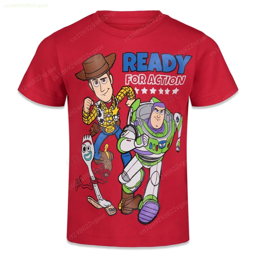 Toy Story T Shirt Kids Woody Buzz Lightyear Cosplay Top Tee Family Clothes Costume Streetwear uomo donna ragazzi ragazze