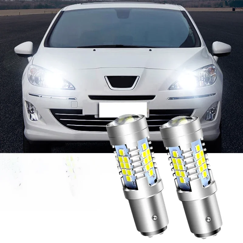 2 pièces LED feux diurnes DRL ampoule lampe Canbus P21/5W 1157 BAY15D pour citroën DS4 Peugeot RCZ 408 308 Renault Kangoo
