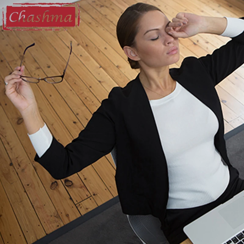 Chashma Anti Fatigue Lenses Aspheric Anti Blue Ray Myopia with ADD 0.75 Transparent Tint Color Recipe Anti Soreness Photochromic