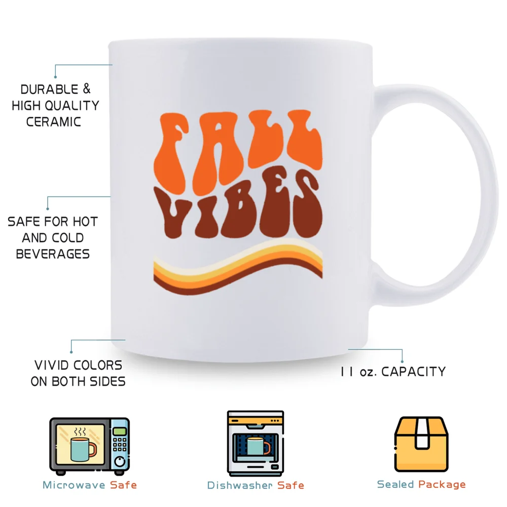 1pc 3A grade 11 oz fall orange ceramic coffee water mug for room Halloween Thanksgiving decoration Birthday Christmas Holiday