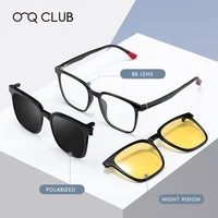 O-Q CLUB nuevo en gafas ópticas con Clip magnético para miopía para hombres y mujeres gafas de sol polarizadas gafas de lectura graduadas # TJ2190