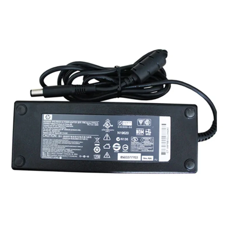 HP 120W 18.5V 6.5A 100% Original Smart AC Adapter 609941-001 PPP017H for HP Notebook , 7.4*5.0mm