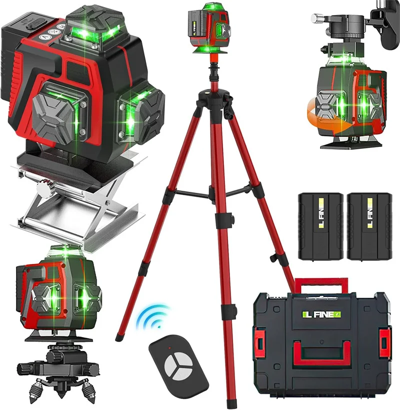 16/12 Lines Laser Level green line Self-leveling 360 Horizontal And Vertical Super Powerful green Beam Laser Level