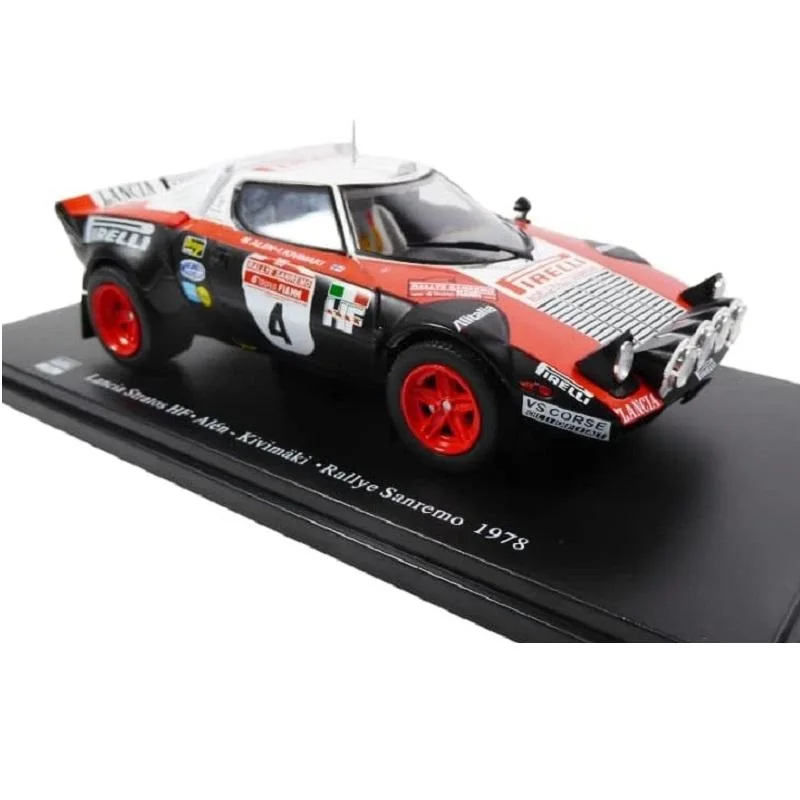 Salvat, Stratos Hf Classic, voiture de compétition italienne, pilote finlandais, rallye de Sanremo 1978, échelle 1:24, miniature en métal moulé sous pression, collection WRC World Rally Championship, sans fascicule, emballage blister original pouvant être froissé, base d'identification