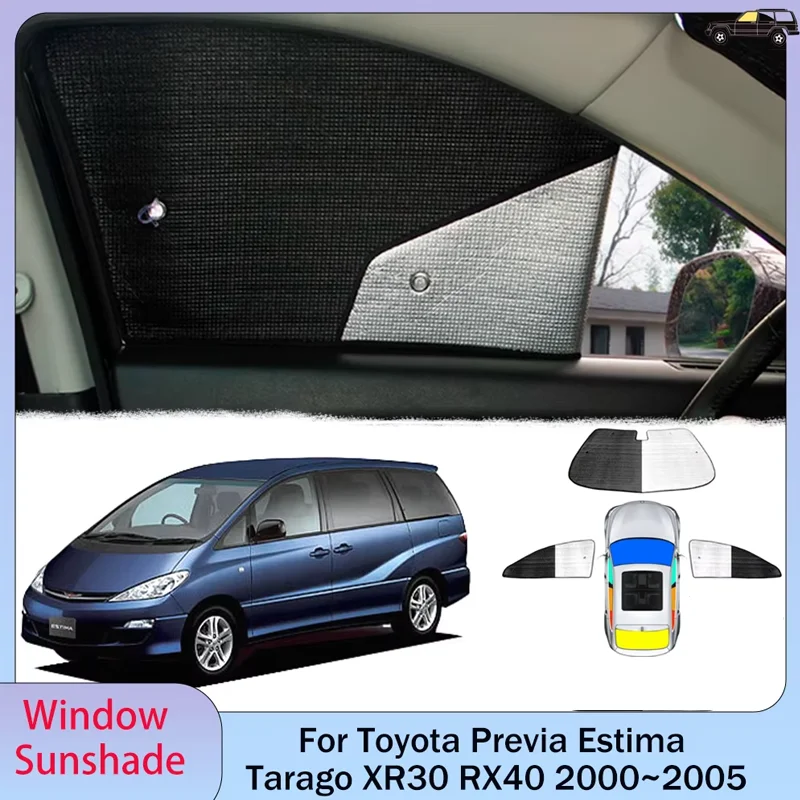 

For Toyota Previa Estima Tarago XR30 XR40 2000~2005 2001 2002 Car Sunshade Windshield Sun Shade Protector Parasol Accessories