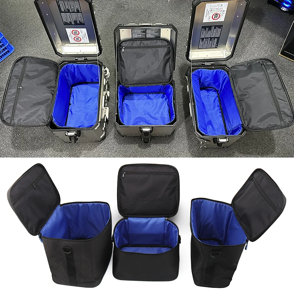 Nieuwe Motorfiets Bagagetas Zwart Binnentassen Blauw Top Side Case Tas Voor Bmw R1250gs R1200gs Adv F800gs F850gs F750gs - afbeelding 2