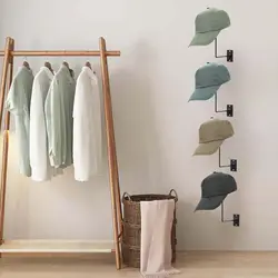 6pcs Motorcycle Helmet Holder Rack Wall Mount Hat Stand Display Rack Coat Hat Hook for Hat Cap Jacket Motorcycle Accessories