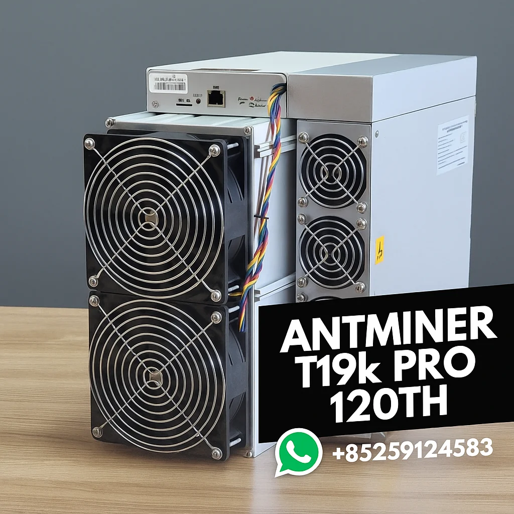 КУПИТЕ 5, ПОЛУЧИТЕ 3 БЕСПЛАТНО Bitmain Antminer S19K Pro (120TH/s), 2760 Вт, с кабелем питания