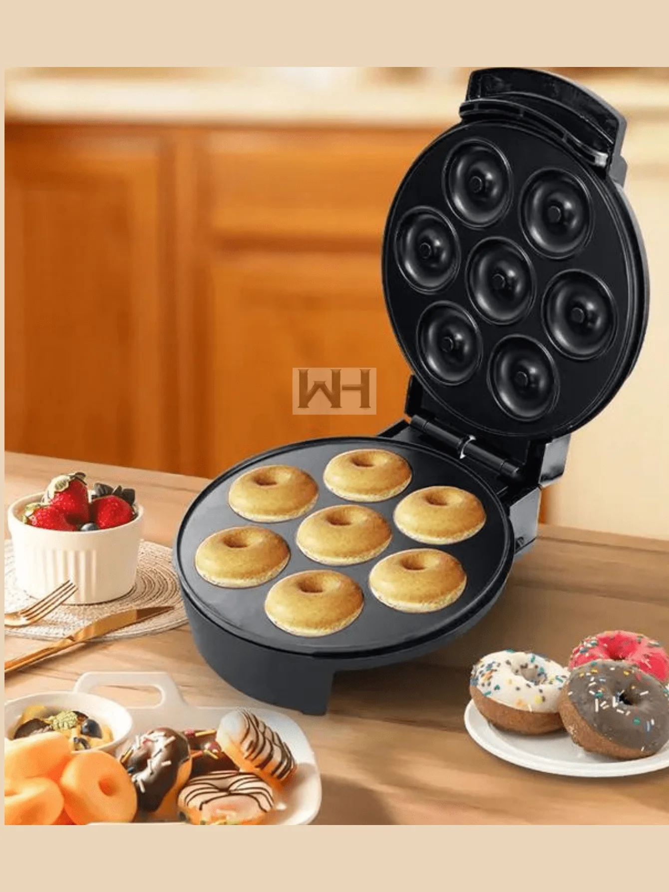 7 donuts Mini non-stick surface Mini donut making machine