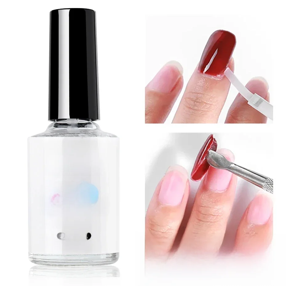 15ml zmywacz do paznokci sztuczne końcówki do paznokci Debonder usuwanie żelu Rhinestone fałszywe naciśnij na paznokcie szybkie rozpuszczanie płynne narzędzia do Manicure — zdjęcie 2