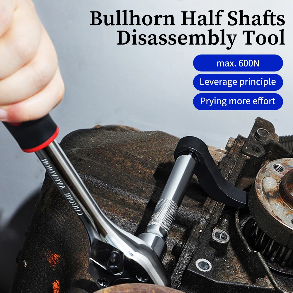 Car Bullhorn Half Shaft Removal ToolLeverage PrinciplePryingSave EffortHalf Shaft Driveshaft Removal Tool