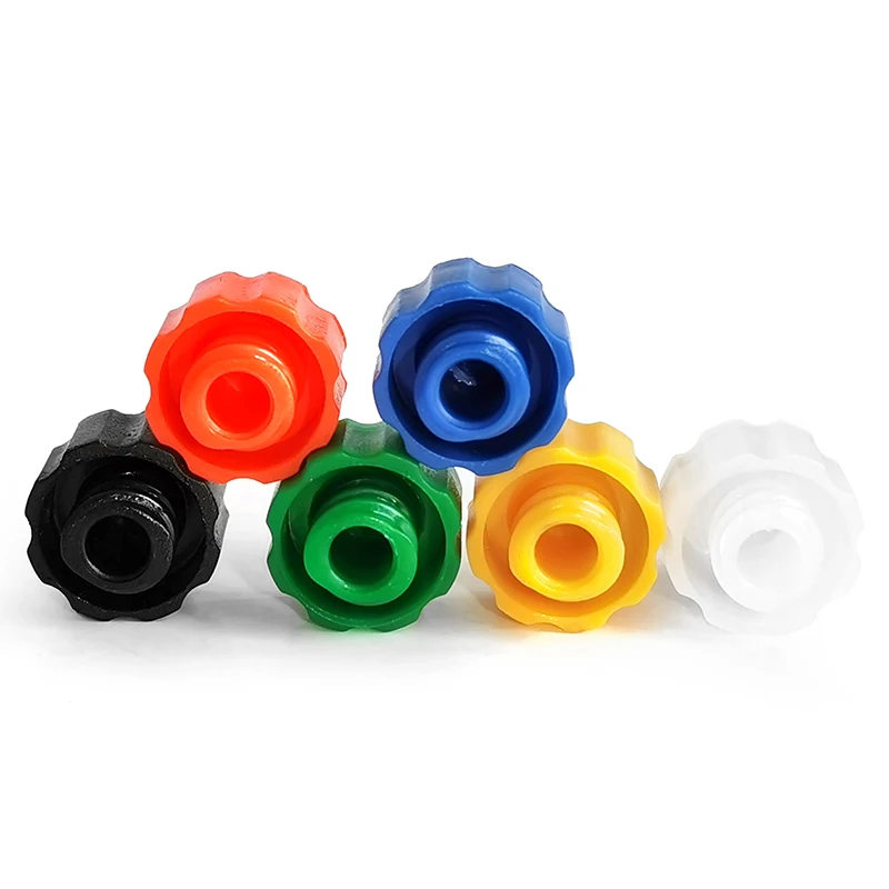 100/200 шт., несколько цветов, клей с замком Люэра, пробка для шприца, винт из полипропилена, заглушка для шприца