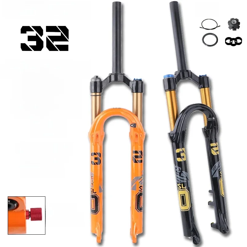 AliExpress HASSNS MTB Fork Bicycle Suspension 26/27.5/29 Inch 120mm Travel Mountain Bike Adjustable Front Fork Oil And Air Quick Release