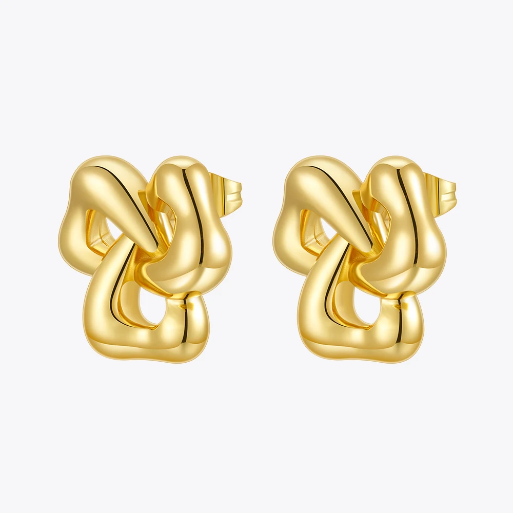 

ENFASHION Aretes De Mujer Butterfly Knot Stud Earrings For Women's 18K Gold Plated In Earings Fashion Jewelry Travel E241641