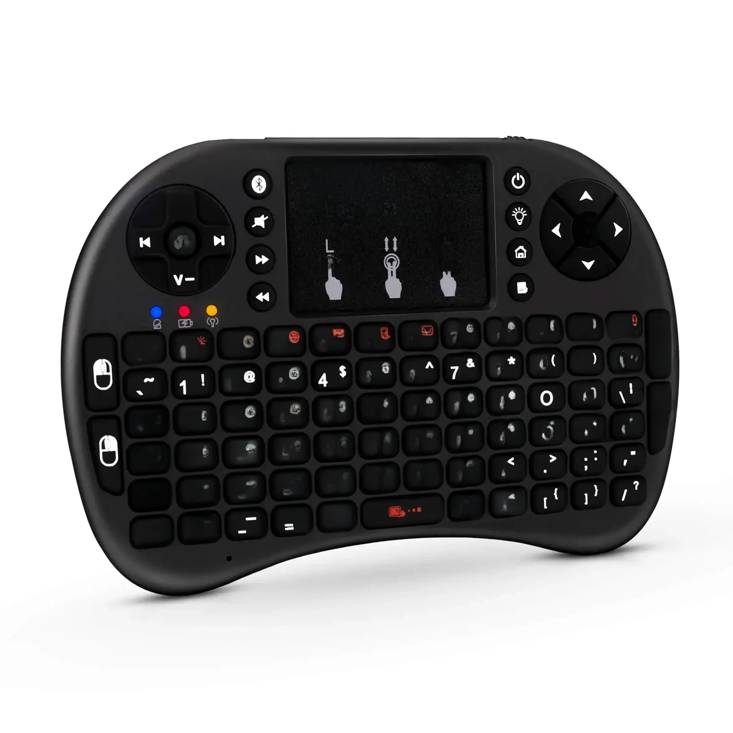 Rii Mini Bluetooth klawiatura z touchpadem podświetlana przenośna bezprzewodowa klawiatura 2.4GHZ do smartfonów Laptop/PC/Windows/Mac/TV, pudełko — zdjęcie 2