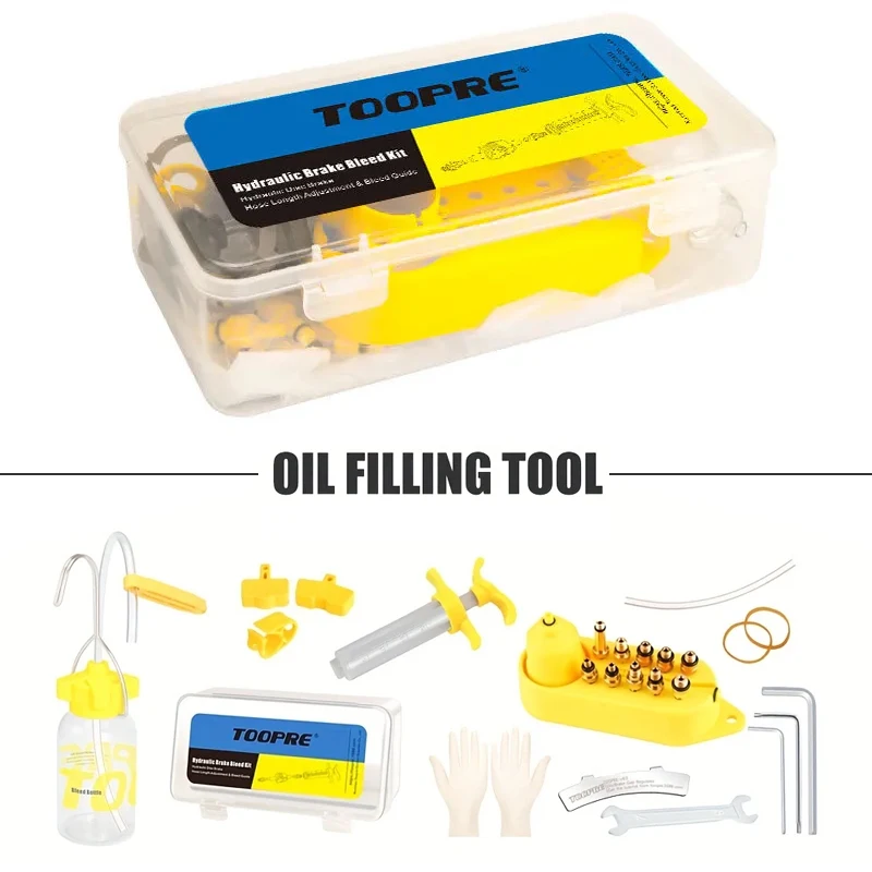 

Набор инструментов Toopre для ремонта велосипеда, гидравлический дисковый тормоз, инструмент для наполнения маслом