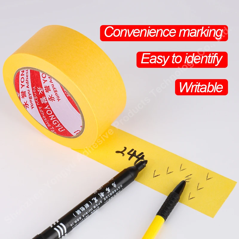 Washi Masking Tape Strongly Sticky Writable Easy to Tear Anti-corrosion High Temperature Tape Paining Anti-seepage Masking Tape