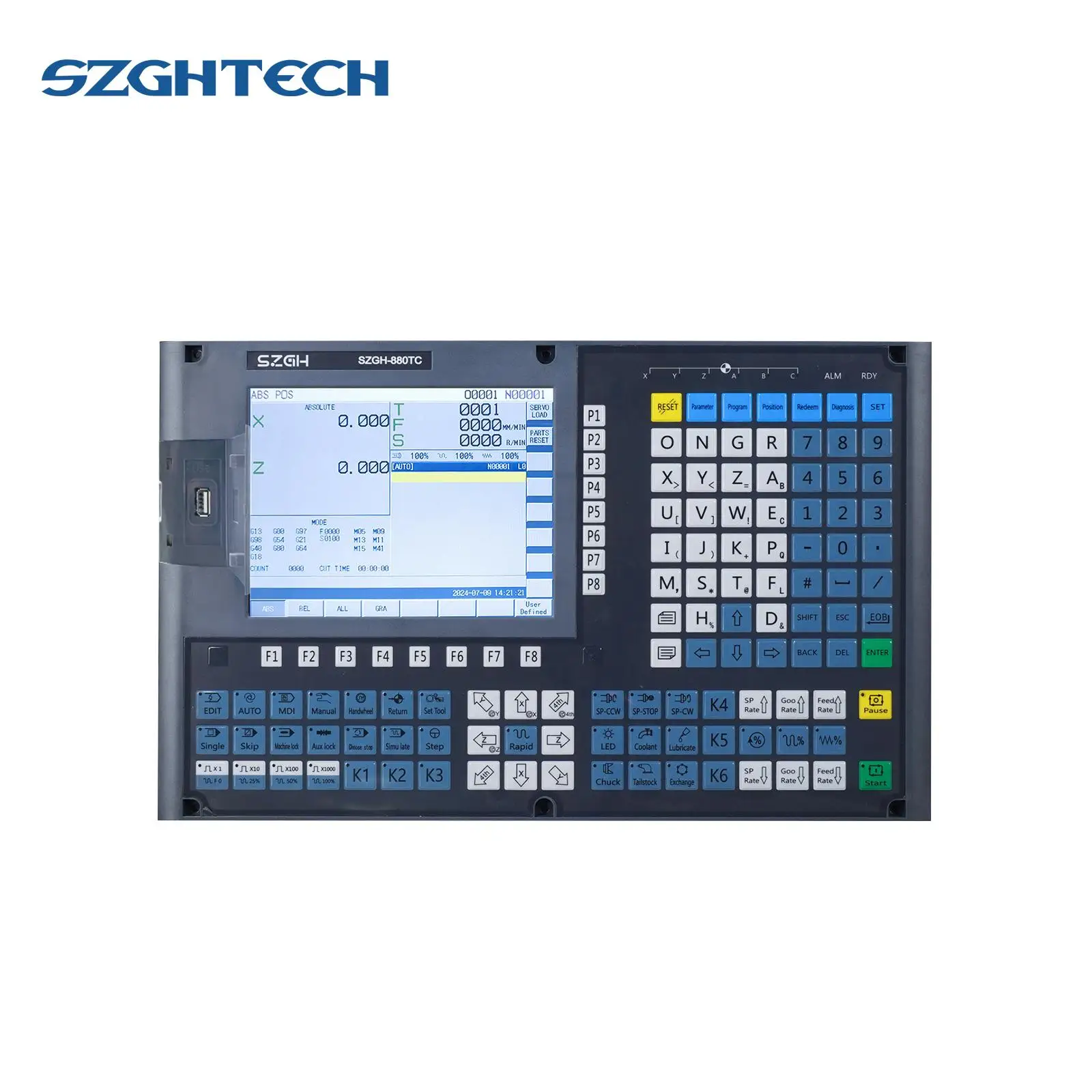 SZGH new controller 3 axis  for lathe