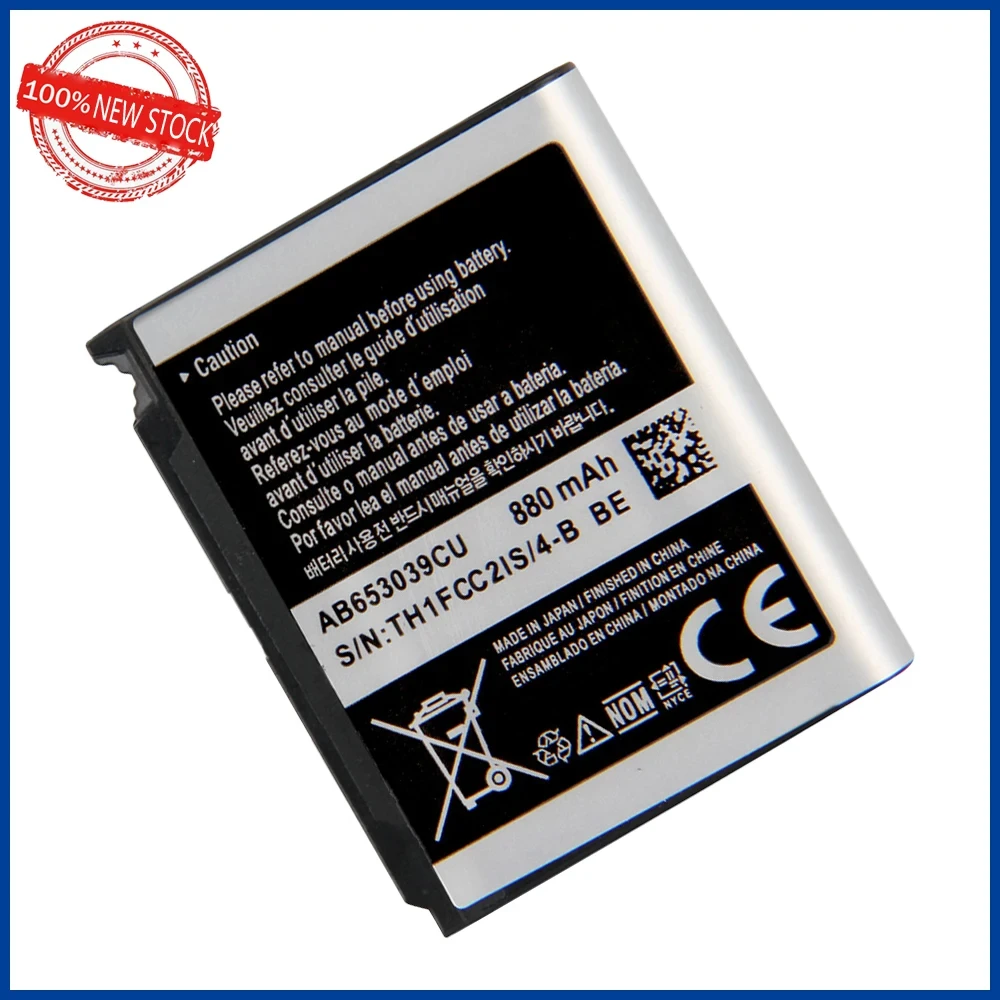 New Original AB653039CA AB653039CC AB653039CE AB653039CU Battery For Samsung S3310 U900 E950 F609 E958 U908E U808E Batteria