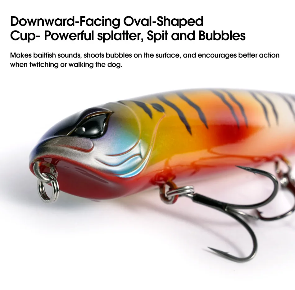 NOEBY Rattle Stickbait Angelköder 120mm 21g Walking the Dog Schwimmender Pencil-Köder für Weitwürfe Harter Wobbler Angelköder – Detail 4