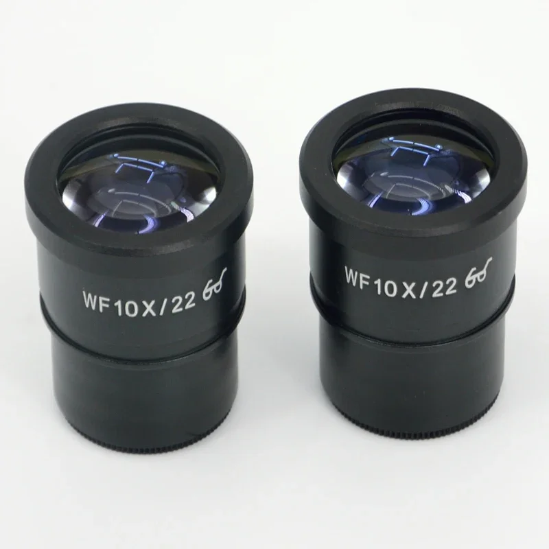 FYSCOPE 2 sztuk/partia WF10X/22 Super Widefield 10X okular mikroskopu 22mm szerokość pola z krzyż siatka 30mm — zdjęcie 2