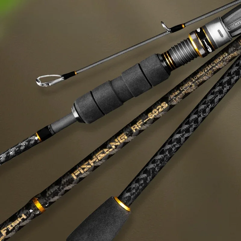 ROLLFISH łódź oceaniczna powolna wędka jigowa Spinning Casting przynęta z włókna węglowego wędka słonowodna łowienie okoni 1.68/1.8/1.98M — zdjęcie 2