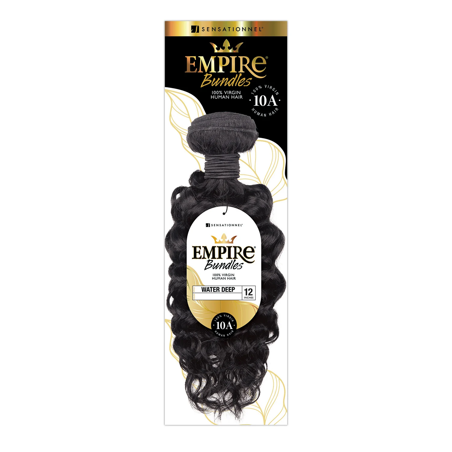 Sensationnel Empire Bundles Virgin Human Hair Weave Water Deep (10 "-28") -tessuto rapido, leggero, morbido e liscio