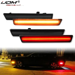 iJDM Front Amber Rear Red LED Side Marker Light For 2015-2020 Dodge Challenger Side Marker Lights,Replace OEM Sidemarker Lamps