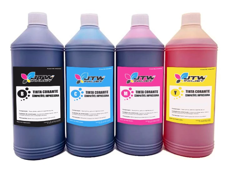 Kit 4 Liters Ink P/ Epson Ecotank L3250 L3210 L3250 L3150