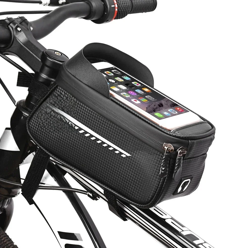 AliExpress NONE Bicycle Bag 1L Frame Front Top Tube Bike Bags Waterproof Touch Screen Cycling Bag Handlebar Phone Holder Bag Bicycle Accessories