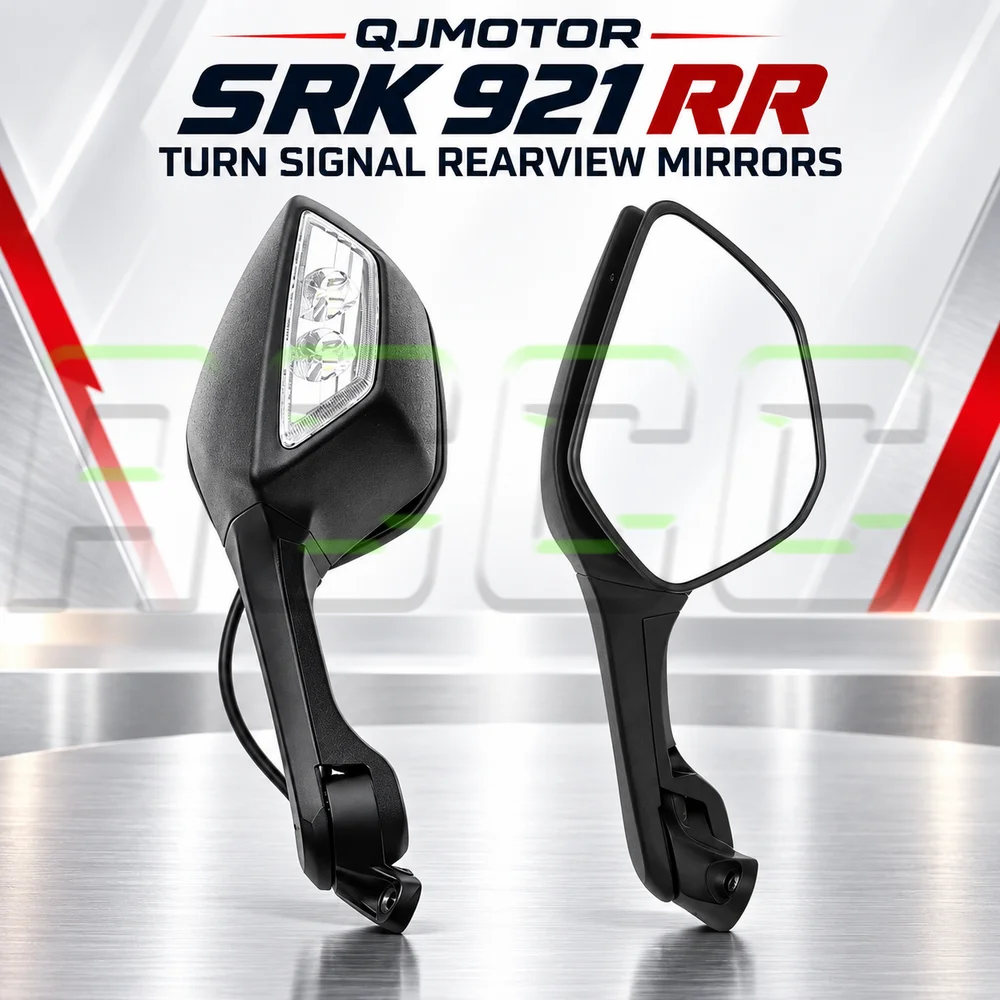 Modified Blue and White Rear Mirror For QJMOTOR SRK 921 RR SRK 800 RR