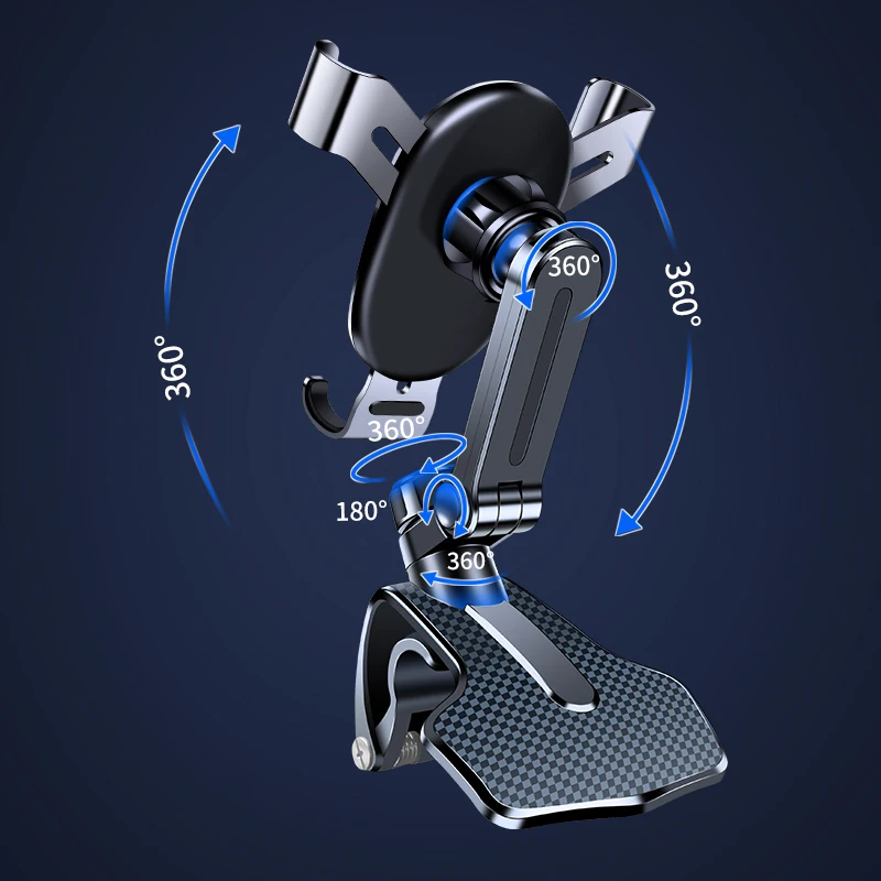 Gravity-Lock-Handyhalterung für das Auto, Smartphone-Clip für das Armaturenbrett, multifunktionale, feste Navigationshalterung, stark und stabil – Detail 2