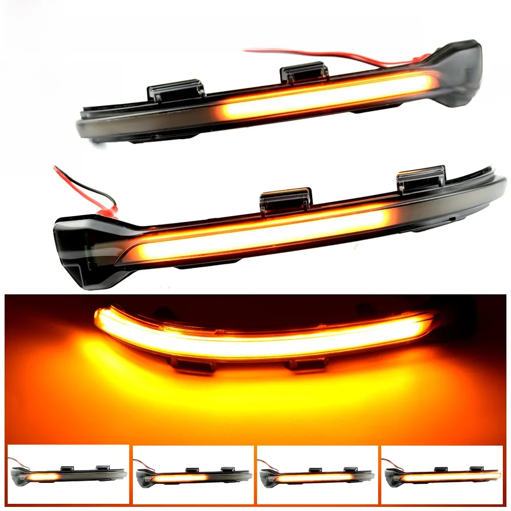2-częściowy wskaźnik lusterka bocznego Dynamiczny kierunkowskaz LED do VW Golf 7 MK7 7.5 GTI R Sportsvan Touran L II — zdjęcie 2