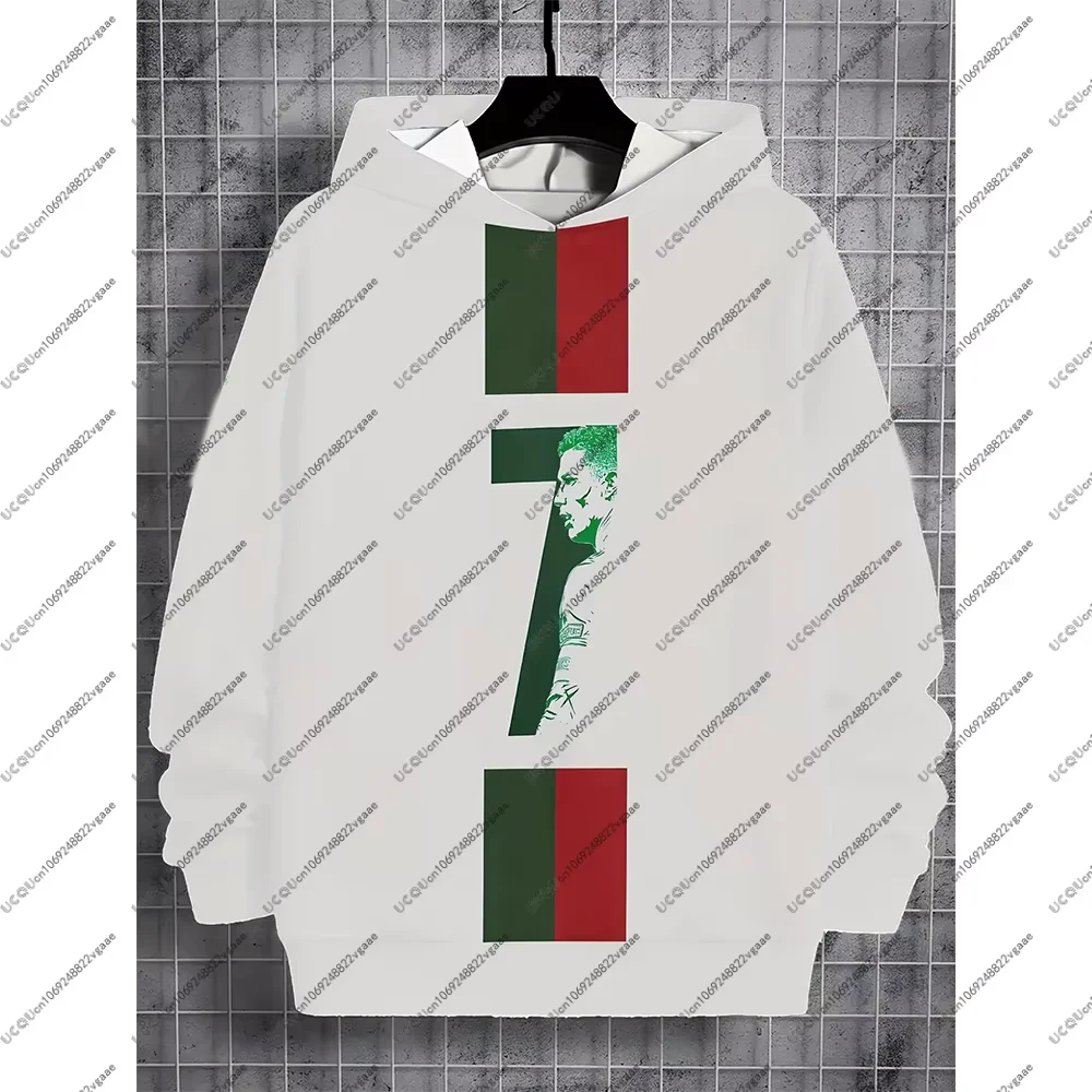 كرة القدم جيرسي المحملة الرجال طفل أعلى رونالدو البلوز الرياضة كرة القدم عارضة الصبي هوديي البرتغال الخريف هدية أعلى البلوز تي شيرت جديد #3