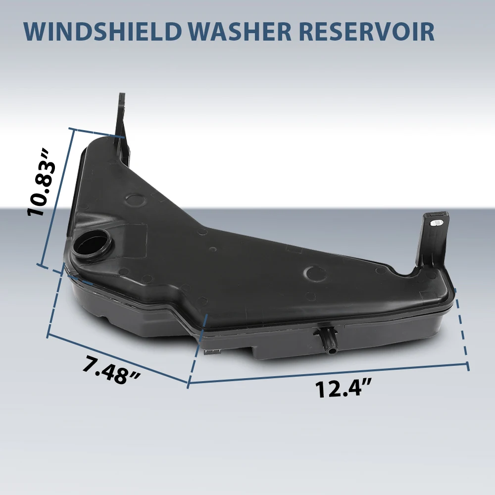 Serbatoio serbatoio bottiglia lavavetri 8R0-955-453-D adatto per Audi Q5 2009-2017 Nero Durevole Robusto Forte Interni auto